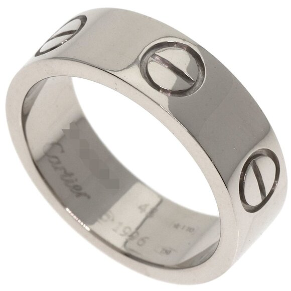 CARTIER 18k White Gold Love Ring #48 - Picture 1 of 7